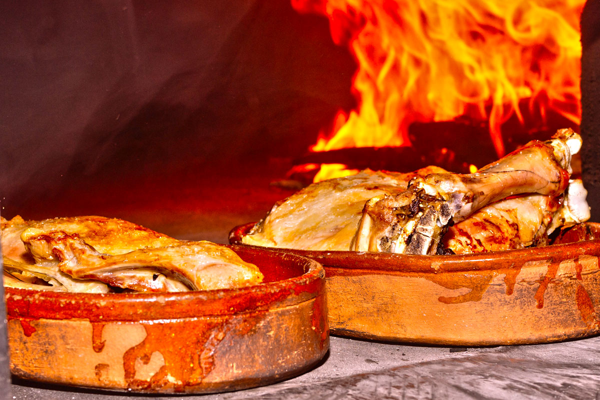 Lechazo asado en Villoldo Madrid